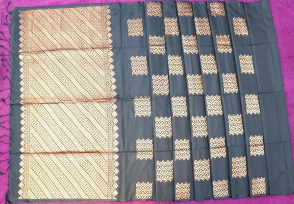 Soft Silk Saree Black Colour