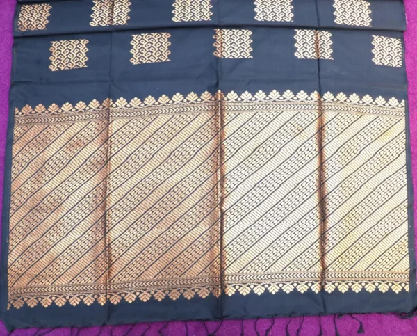 Soft Silk Saree Black Colour