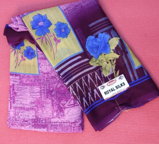 Levender Colour Fancy Sarees