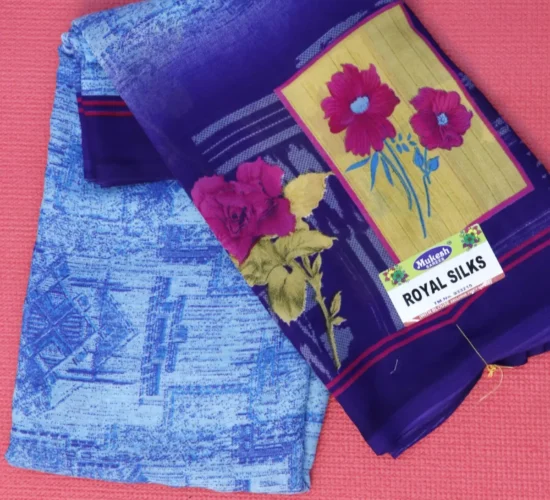Dark Sea Blue Colour Fancy Sarees