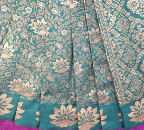 Brocket Sarees with Border Butta